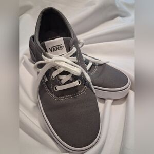 Woman's Vans Gray Sneakers with White Details